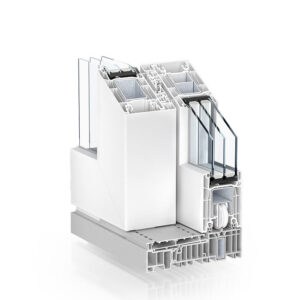 Mittelpartie weiß mit Comfortschwelle