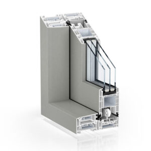 betongrau (mit Rahmenzarge)